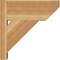 Ekena Millwork Traditional Slat Rough Sawn Outlooker, Western Red Cedar, 8"W x 18"D x 18"H OUT08X18X18TRA06RWR - alternate 3